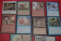 MTG 10x Weatherlight mirage rares blue misc magic card lot MP - Image 1