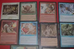 MTG 10x Weatherlight mirage rares blue misc magic card lot MP - Image 4