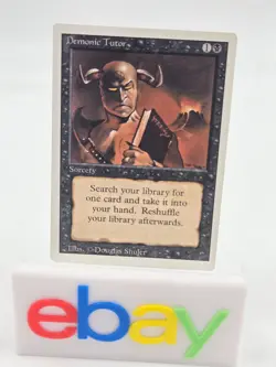 MTG Demonic Tutor - Revised Edition 1994 - LP - Image 1