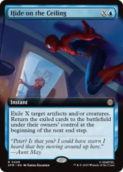 FOIL EXTENDED Hide on the Ceiling - #249 Rare Marvel's Spider-Man - Image 1