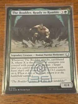 Magic the Gathering Avatar The Boulder, Ready To Rumble U Foil Card - Image 2