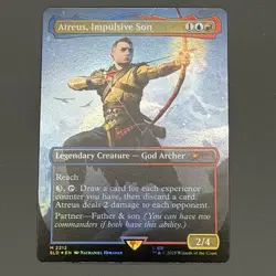 Atreus, Impulsive Son God Of War Norse FOIL Mythic PlayStation Secret Lair NM - Image 2