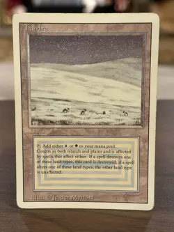 Tundra MTG Magic The Gathering Rare Dual Land Reserve List MP Revised - Image 1