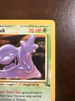 Muk 13/62 Holo Rare HP Pokemon TCG Fossil WOTC HP - Image 3