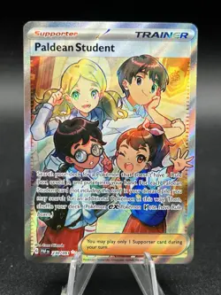 Pokemon TCG Scarlett & Violet Paldea Fates Paldean Student 230/091 Full Art TU1 - Image 1