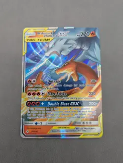 Pokemon TCG Reshiram & Charizard GX 20/214 Tag Team Ultra Rare NM Near Mint - Image 1