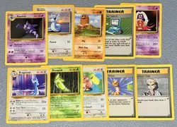 Pokemon Base Set Vintage Card Lot LP (10 CARDS) WOTC - Image 1