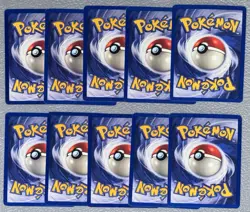 Pokemon Base Set Vintage Card Lot LP (10 CARDS) WOTC - Image 2