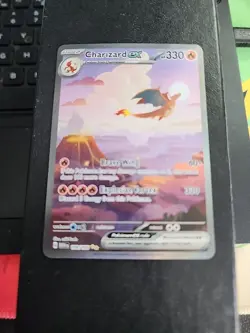 Pokemon TCG Charizard EX 151 Ultra Rare Card Scarlet & Violet Series 199/165 NM - Image 1