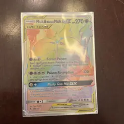 Pokemon Muk Alolan Muk GX Holo Card 220/214 Secret Rare Unbroken Bonds - Image 1
