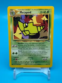 Metapod Neo Discovery Set #42 Pokemon Card Vintage Near Mint - Image 1