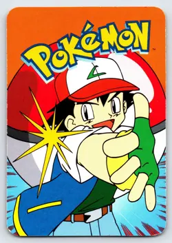 Scyther #123 Pokemon Vending Techno Holo Sticker Card Authentic Nintendo - Nm - Image 2