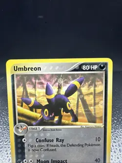 Pokemon TCG Umbreon 24/100 EX Sandstorm Regular Non Holo Rare LP/NM - Image 3