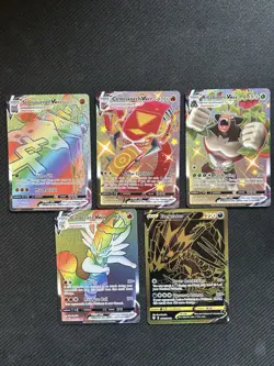 Pokemon SWSH Rainbow VMAX Lot - 5 Cards - Image 2