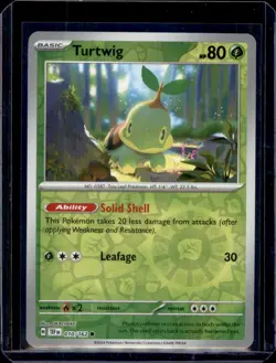 Turtwig SV05: Temporal Forces Pokemon 010/162 Reverse Holo NM+ - Image 1