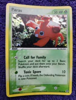 Paras 72/112 FireRed & LeafGreen Reverse Holo Pokemon *NICE* - Image 1