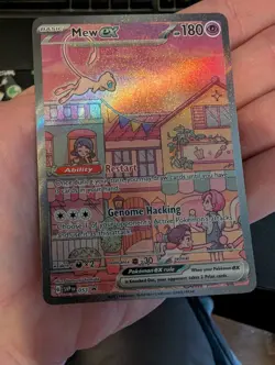 Mew ex SVP 053 Pokemon TCG Scarlet Violet 151 Black Star Promo Full Art Card - Image 1