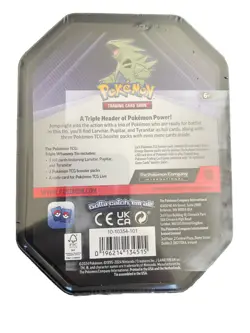 Pokemon TCG: Tyranitar Triple Whammy Collectors Tin - Factory Sealed - Image 3