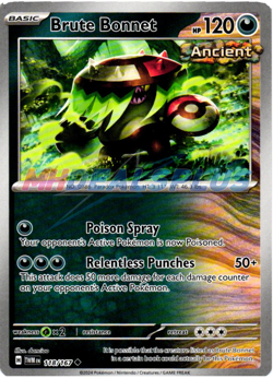 NM Pokemon Twilight Masquerade Brute Bonnet 118 - Image 1