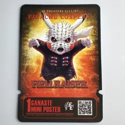 Hellraiser (Pikachu) - Movie Ticket Card - Electric Pikachu Cosplay - Pokemon - Image 1