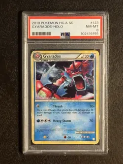 Gyarados 2010 HeartGold & SoulSilver 123/123 Holo Pokemon Card PSA 8 - Image 4