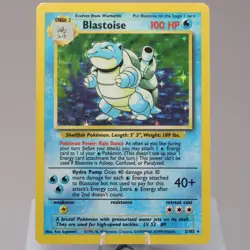 Pokemon TCG - Blastoise 2/102 Base Set Holo Rare WOTC 1999 - EXC - Image 2