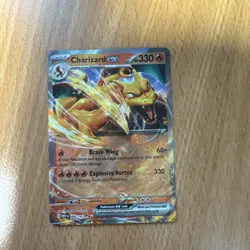 Charizard Ex 006/165 Holo Rare Pokemon 151 TCG Card English Near Mint - Image 1