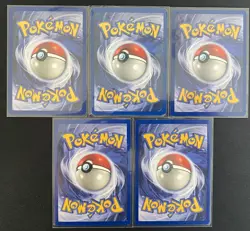 1st Ed Pokemon Cards | Lot of 5 #/64 | Rhyhorn/Marowak/Cubone/Spearow/Bellsprout - Image 2