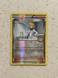 Misty's Determination 104/122 STAFF State Championships Pokemon Card LP - Image 1
