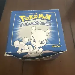 Pokemon Burger King 23k Gold Plated Trading Card Mewtwo Sealed In Blue Box, New - Image 1