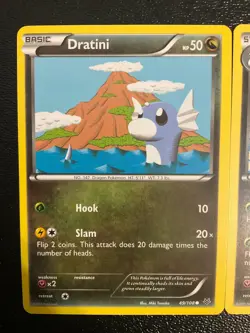 x3 Dratini Dragonair Dragonite Pokemon XY Roaring Skies RARE Cute 49 50 51/108 - Image 2