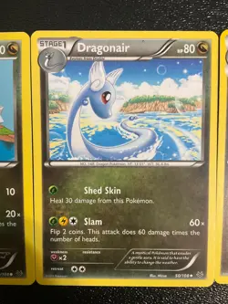x3 Dratini Dragonair Dragonite Pokemon XY Roaring Skies RARE Cute 49 50 51/108 - Image 3