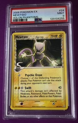 2006 POKEMON EX HOLON PHANTOMS #24 MEWTWO PSA 9 - Image 1
