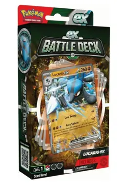 Pokemon TCG Lucario ex Battle Deck Factory Sealed 60 Cards New Sealed - Image 1
