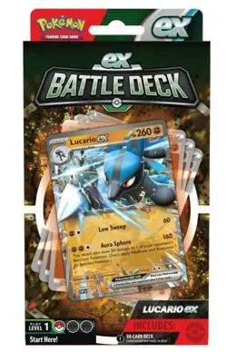 Pokemon TCG Lucario ex Battle Deck Factory Sealed 60 Cards New Sealed - Image 2