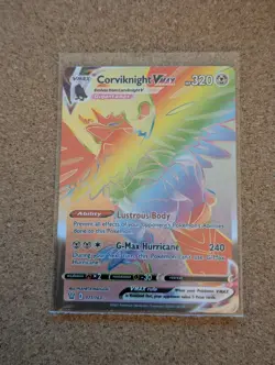 Corviknight Vmax 171/163 Battle Styles NM Full Art Secret Rainbow Rare Pokemon - Image 1