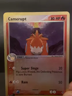 Pokemon Card Camerupt 24/97 Reverse Holo EX Dragon Set Light play - Image 2