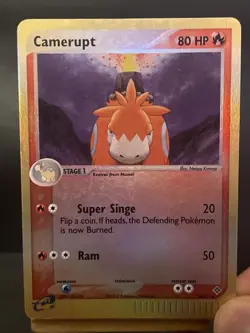 Pokemon Card Camerupt 24/97 Reverse Holo EX Dragon Set Light play - Image 4