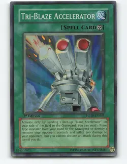 Tri-Blaze Accelerator #FOTB-EN041 Super Rare 1st Edition Yugioh Card - Image 1