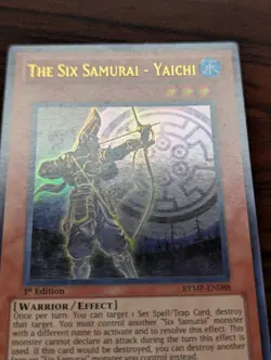 Yu-Gi-Oh! The Six Samurai - Yaichi RYMP-EN088 Ultra Rare 1st Edition LP - Image 3