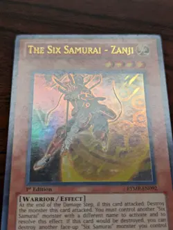 Yu-Gi-Oh! The Six Samurai - Zanji RYMP-EN092 Ultra Rare 1st Edition LP - Image 3