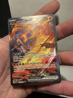 Pokemon TCG Team Rockets Moltres EX Destined Rivals Card 229/182 Stamped - Image 1