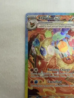 Pokemon TCG Flareon EX Prismatic Evolutions Sir Holo Card 146/131 - Image 5