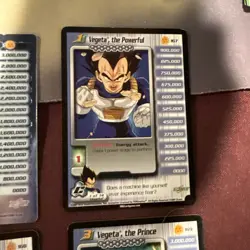 Vegeta 1-3 + HT Cell Saga DBZ CCG Personality Card Set Dragon Ball Z Unlimited - Image 3