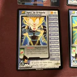 Vegeta 1-3 + HT Cell Saga DBZ CCG Personality Card Set Dragon Ball Z Unlimited - Image 4