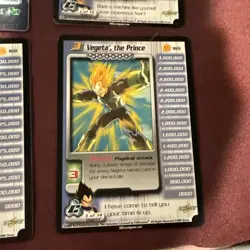 Vegeta 1-3 + HT Cell Saga DBZ CCG Personality Card Set Dragon Ball Z Unlimited - Image 5