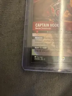 Lorcana Captain Hook Master Swordsman Enchanted Card 214/204 Near Mint Condition - Image 5