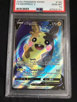 Pokemon Cards: Sword & Shield Ultra Rare: Morpeko V 190/202: PSA 10 - Image 2