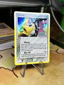 SUNFADED Mawile 9/100 EX Crystal Guardians 2006 Reverse Pokemon Card TCG - Image 4