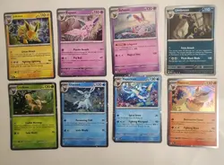 Prismatic Evolutions Costco Cosmos Holo Promo Cards Full Set Of 8 Eeveelutions - Image 1